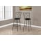 Monarch Specialties Bar Stool, Set Of 2, Swivel, Bar Height, Metal, Pu Leather Look, Black, Contemporary, Modern I 2375 - alternate 3
